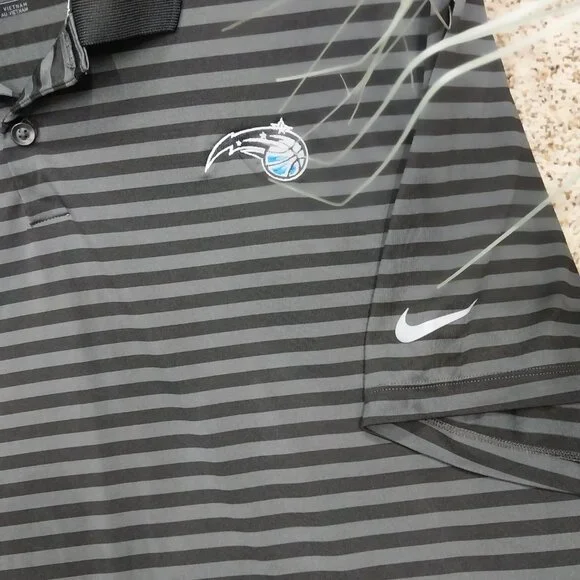 3125 Size XL Nike Golf Dri-Fit Polo Shirt in Black and Grey - Picture 3 of 7